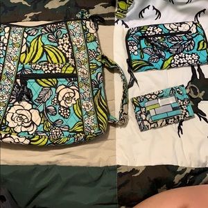 Vera Bradley crossbody & matching wallets